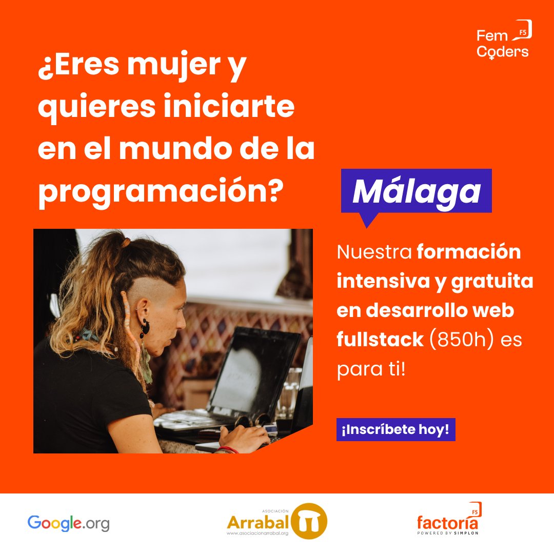 ArrabalAID's tweet photo. La #gestióndelTalento o cómo #pescarenríoRevuelto desde la definición de la #propuestadevalor con Francisco Alcalá de @STANDBY_es. Sigue #SunandTech @DiarioSUR con @malaga @diputacionMLG @AndaluciaJunta+@caixabank. Aquí con #FemcodersF5 @ArrabalAID+@FactoriaF5. #inclusióndigital. https://t.co/fq7nEhJtwb