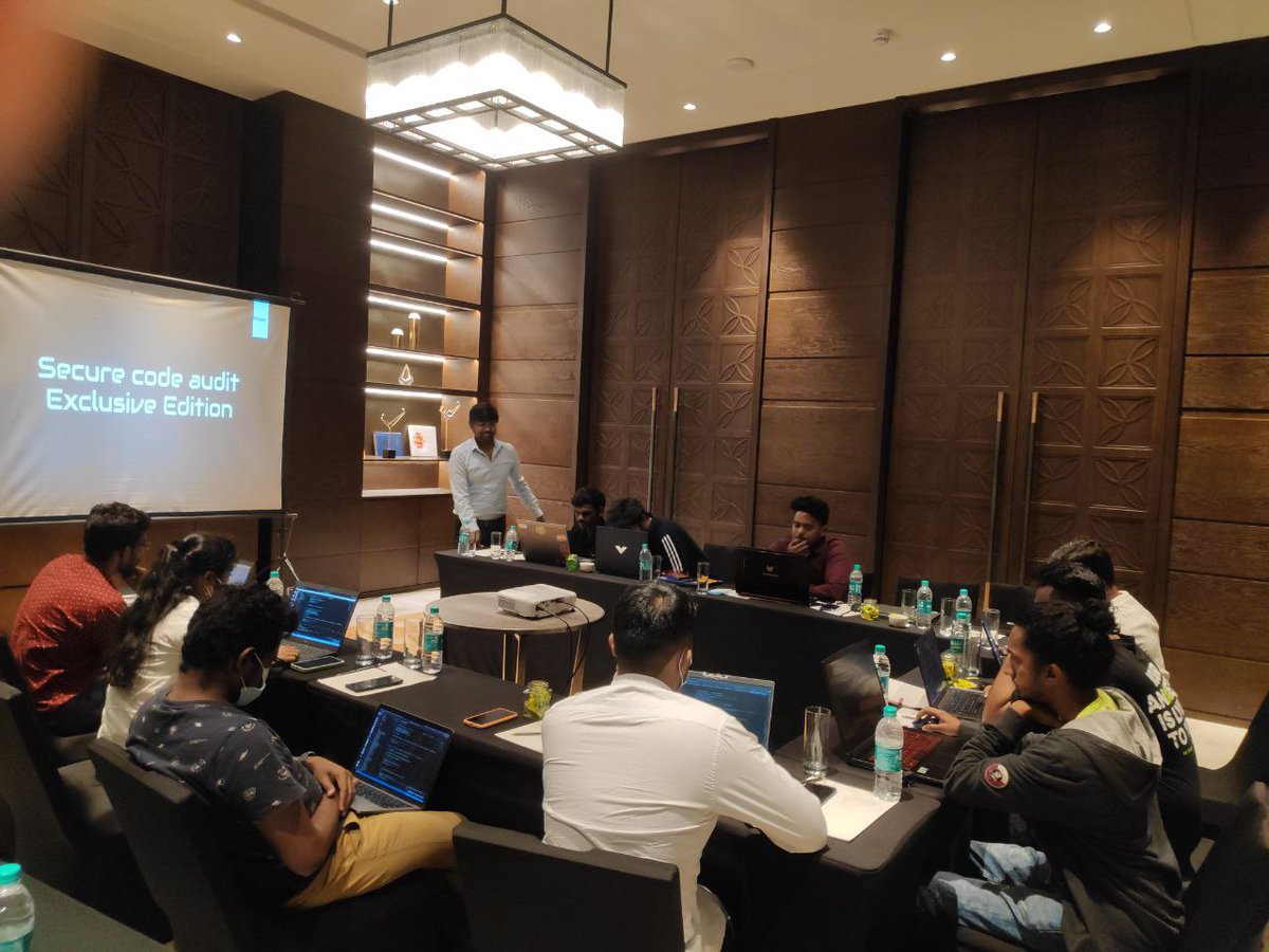 h1hakz's tweet photo. Successfully delivered training @c0c0n2022 on "Secure Code Audit Exclusive Edition"

https://t.co/Xr92A3D6rF…

#h1hakz #caretobeaware https://t.co/kjcoIfTIFZ