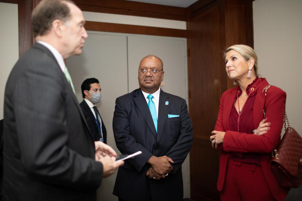 fayaz_king's tweet photo. A perspective from @DavidMalpassWBG President of the @WorldBankGroup on financial inclusion together with @UNSGSA H.M Queen Maxima of The Netherlands. The Future of Digital Cooperation  and #DigitalPublicGoods is in universal financial inclusion &amp; #Digital financial platforms. https://t.co/WQrFUXVE3o