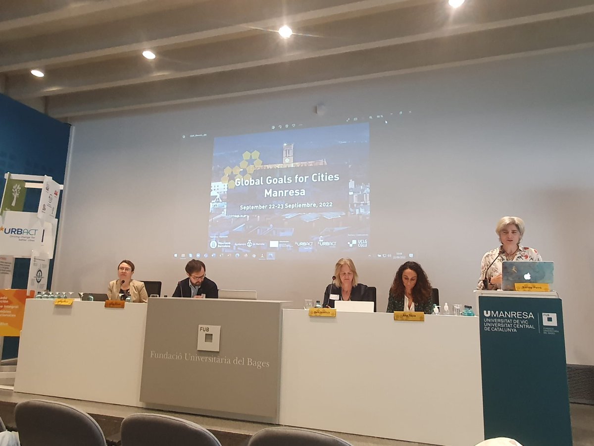 Local_SDGs's tweet photo. Mayor of Manresa Marc Aloy opening an inspirational event of #GG4CManresa, followed by a panel with @eurotowns, @URBACT, @uclg_org and the city of Barcelona on the role of citizen participation in setting local #SDG agendas. We need all levels included to keep focus on SDGs 👏🏻 https://t.co/PEnZUn4rdF