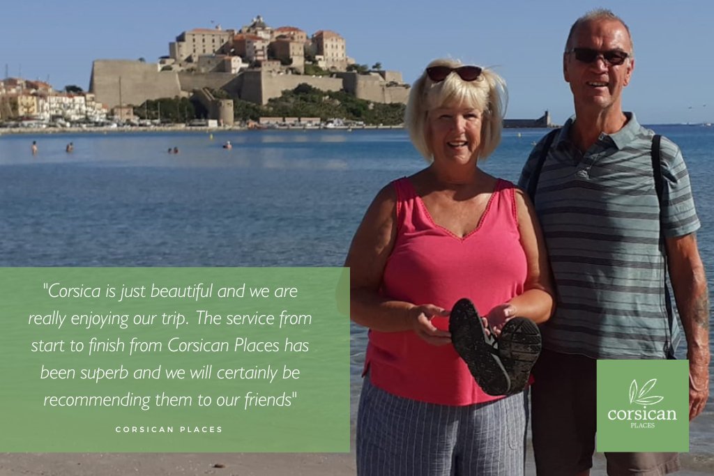 Some of our guests recently visited Le Home in Corsica. Here’s what they had to say: “Corsica is just beautiful, and we are really enjoying our trip. The service from start to finish from Corsican Places has been superb and we will certainly be recommending them to our friends”.