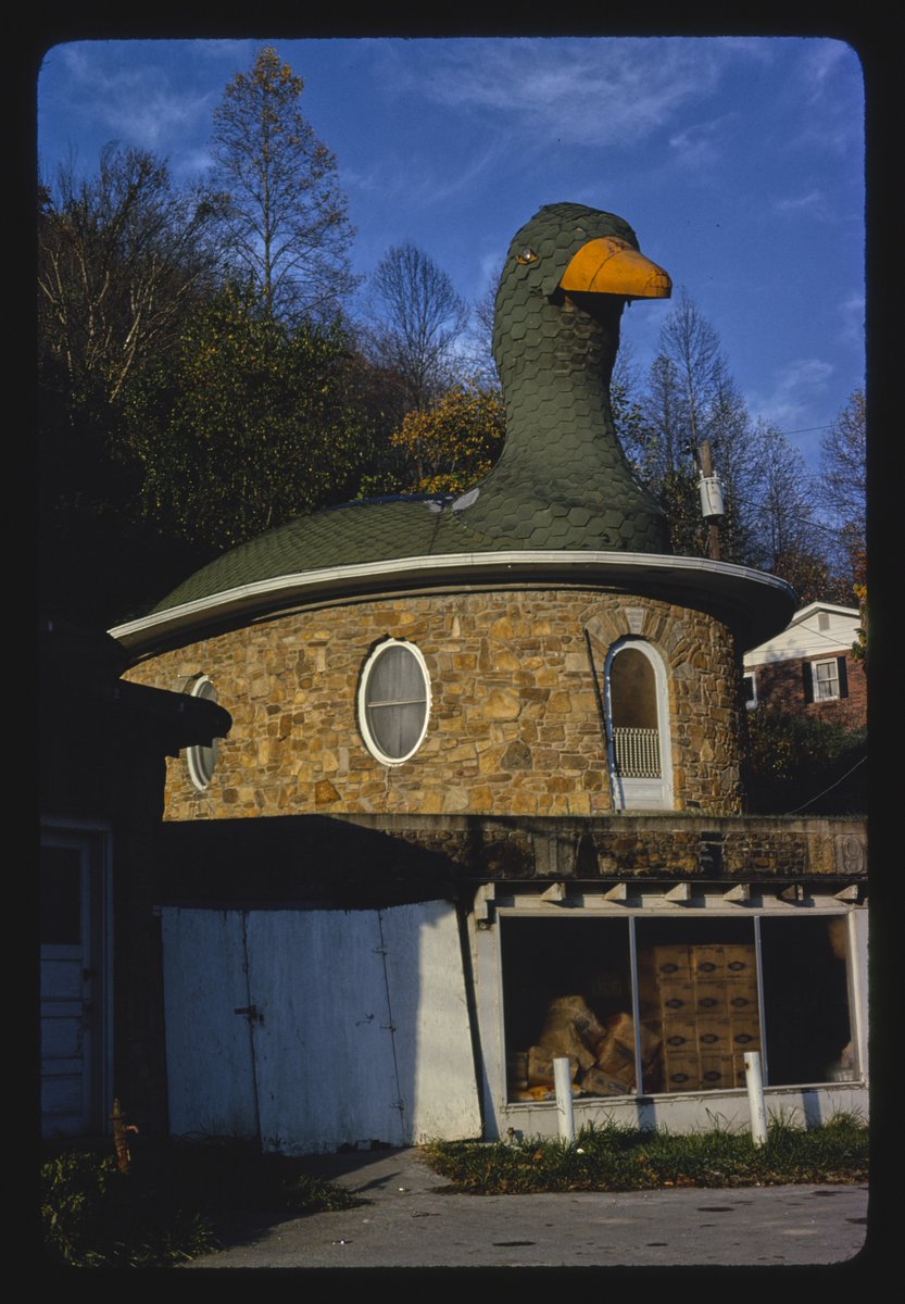 oldroadside's tweet photo. mother goose market, vertical view, route 476, hazard, kentucky, 1979 https://t.co/pXvIGbMphT