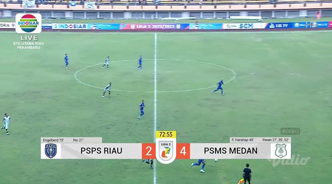 Indosiar's tweet photo. 73' Gooolll! Engelberd Sani berhasil mencetak gol kedua untuk PSPS Riau.

@pspsriau 2 vs 4 #PSMSMedan

#Liga2 #PSMSDay #PSPSDay #IndosiarSports #IndosiarRumahSepakbolaIndonesia https://t.co/eQIKlDAgWt