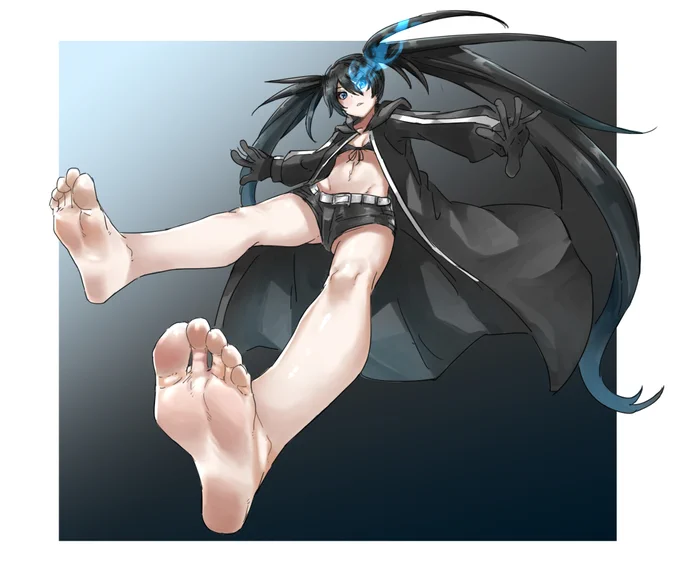 ブラックロックシューターおたおめ#一日一裸足絵 