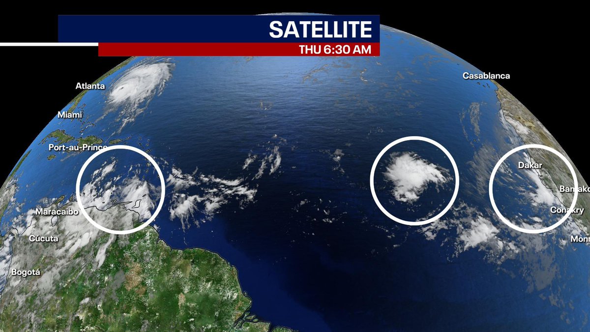 Here we go….. @NHC_Atlantic is watching 3 areas of interest. I predict an increase is coffee consumption at the NHC over the next week. 🌀🌀🌀