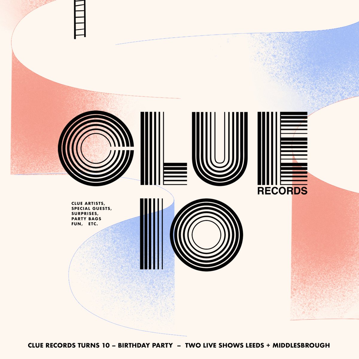 Clue Records (@cluerecords) on Twitter photo 🥳CLUE 10 - BIRTHDAY PARTIES🥳
🍾LEEDS + BORO🍾
To celebrate turning 10, we're throwing a couple of parties in the places we call home🎂
Artists announced soon🔜
Ltd early bird tickets🎟️
<a href="/Nath_Brudenell/">Nath Brudenell</a> Leeds: brudenellsocialclub.seetickets.com/.../2425054
@BaseCampBoro: wegottickets.com/event/558337 🥳CLUE 10 - BIRTHDAY PARTIES🥳
🍾LEEDS + BORO🍾
To celebrate turning 10, we're throwing a couple of parties in the places we call home🎂
Artists announced soon🔜
Ltd early bird tickets🎟️
<a href="/Nath_Brudenell/">Nath Brudenell</a> Leeds: brudenellsocialclub.seetickets.com/.../2425054
@BaseCampBoro: wegottickets.com/event/558337
