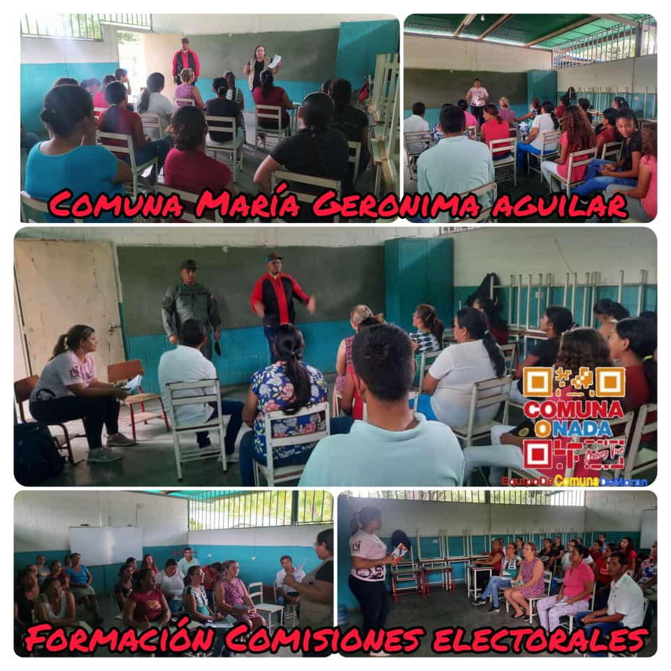 Se realizó la Formación de las Comisiones electorales Junto a nuestra Responsable de CNE,PSUV, Responsable del Ministerio <a href="/Bernys_Vargas/">Bernys vargas</a>, y la directora de comuna a  la Comuna  María Geronima aguilar <a href="/jaarreaza/">Jorge Arreaza M</a> <a href="/AdolfoP_Oficial/">Adolfo Pereira Gobernador</a> <a href="/felixlinarespsu/">felixlinarespsuv</a> <a href="/cne_lara/">CNE Estado Lara</a> <a href="/dcabellor/">Diosdado Cabello R</a> <a href="/PartidoPSUV/">PSUV</a>