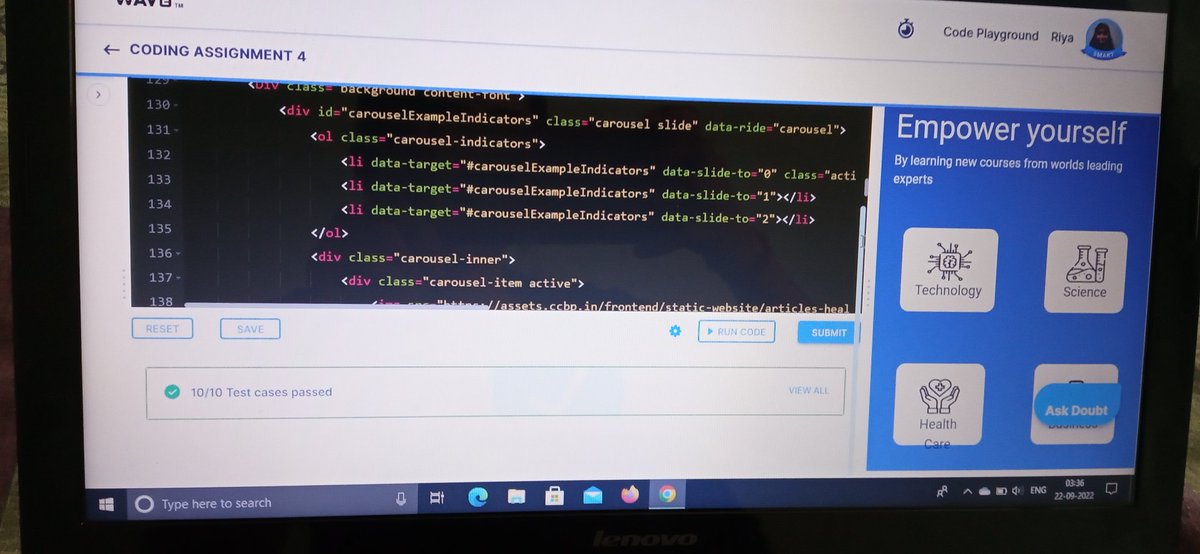 RiyaPandey9119's tweet photo. Coding assignment 4 successfully completed
#coding #html #css
#ccbp #nxtwave
#rahulattuluri https://t.co/rKtDA8QTSD