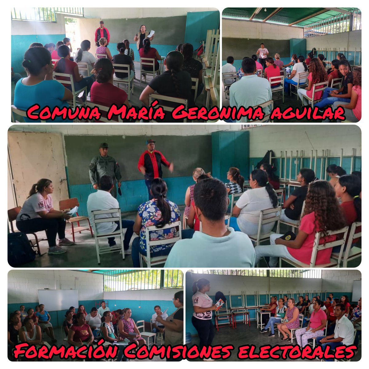 Se realizó la Formación de las Comisiones electorales Junto a nuestra Responsable de CNE,PSUV, Responsable del Ministerio <a href="/Bernys_Vargas/">Bernys vargas</a>, y la directora de comuna a  la Comuna  María Geronima aguilar <a href="/jaarreaza/">Jorge Arreaza M</a> <a href="/AdolfoP_Oficial/">Adolfo Pereira Gobernador</a> <a href="/felixlinarespsu/">felixlinarespsuv</a> <a href="/cne_lara/">CNE Estado Lara</a> <a href="/dcabellor/">Diosdado Cabello R</a> <a href="/PartidoPSUV/">PSUV</a>