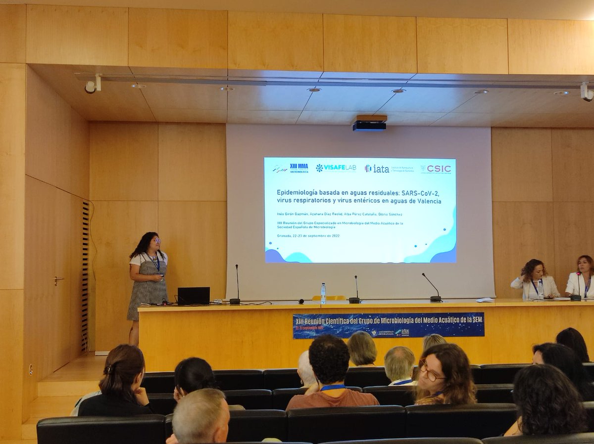 <a href="/_inesgg/">Inés Girón Guzmán</a> presenting #wbe data ! Well done!! Reunión del Medio Acuático