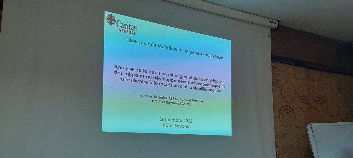 Célébration de la 128e Journée Mondial du Migrant et du Refugié 
#atelierdereflexion #migration #réfugiés #caritassenegal