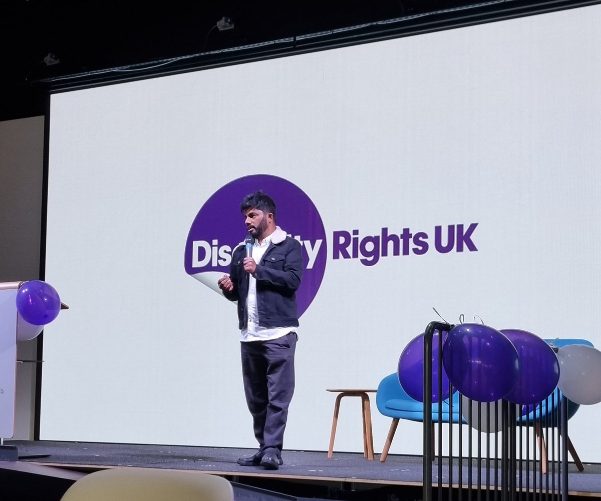Had a great evening celebrating the amazing @DisRightsUK turning 10 years old yesterday. Great entertainment from hilarious @DonBiswascomedy too! #drukis10