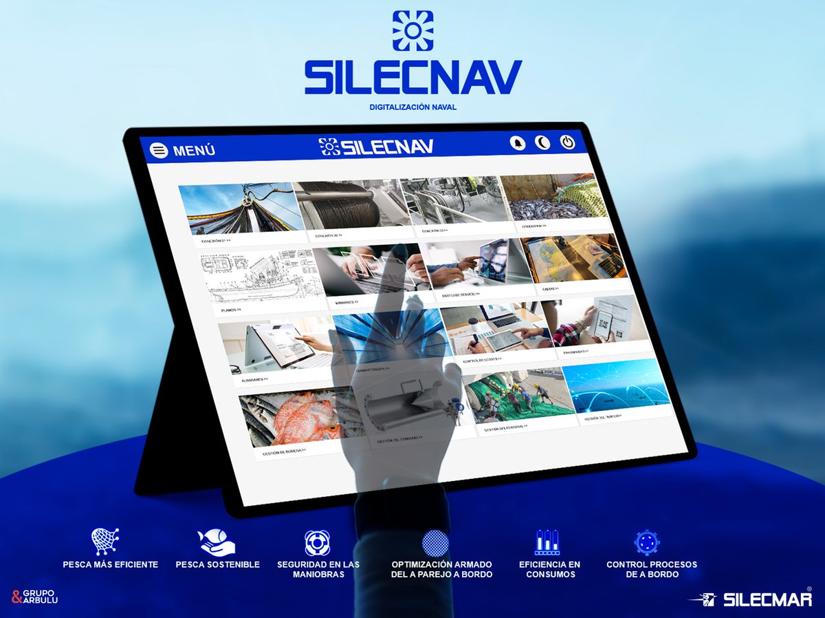 Silecmar's tweet photo. Desde SILECMAR se fomenta y proporciona una gestión de la actividad pesquera más eficiente y sostenible, seguridad en las maniobras, optimización en el armado del aparejo de a bordo, eficiencia en el consumo y control de todos los procesos de a bordo.
 #SILECMAR #wearegrupoarbulu https://t.co/MRI9n3jJRQ