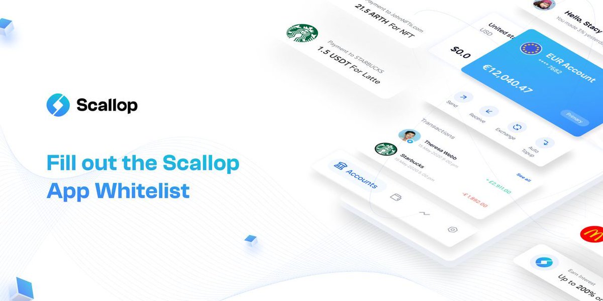 emoney_network's tweet image. ⚡ Do you want exclusive access to the Scallop App?

Fill out our whitelist form to be in with a chance!

⏳ The whitelist closes on September 30!

form.typeform.com/to/PQS6QLYA