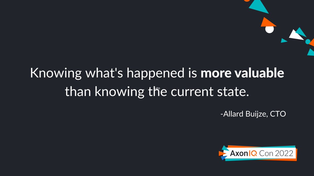 <a href="/allardbz/">Allard Buijze</a> reflecting on AxonIQ's past, present &amp; future at #AxonIQCon22 – a sound metaphor on why #TheFutureIsEventDriven
