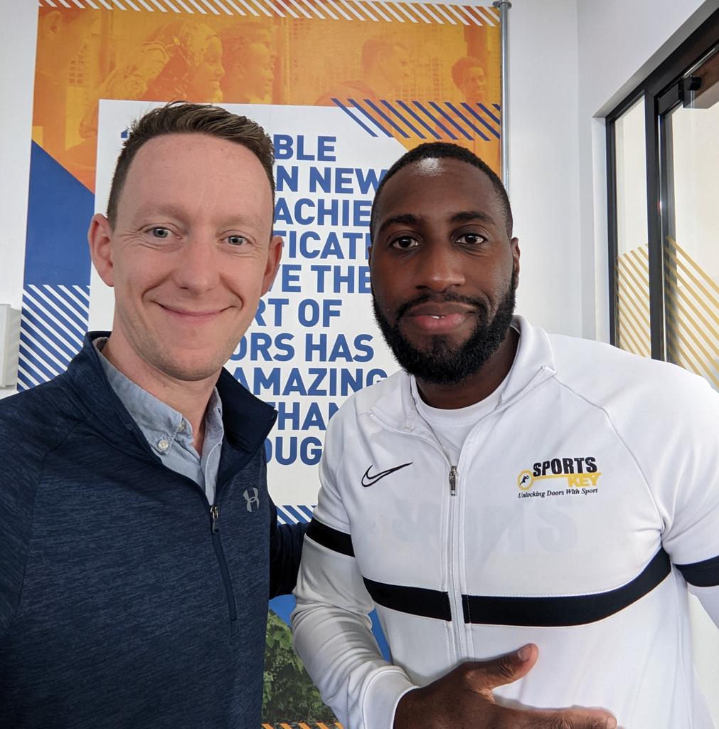 TCForrest's tweet photo. Great to catch up with Dan from @SportsKey5, who are delivering positive sports-themed provision in NW Birmingham and a fellow @birminghamcg22 #Gen22 partner, exploring areas of collaboration and support. https://t.co/1kUCoLtHMi