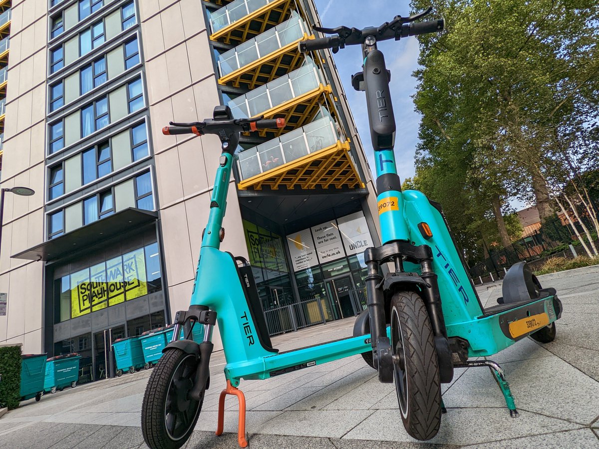 GeorgeMchambers's tweet photo. Want to try out a @TIERMobility e-scooter that can see the road? We are at UNCLE Elephant &amp; Castle until 3pm today for #carfreeday come on down! https://t.co/y7ra674FMr