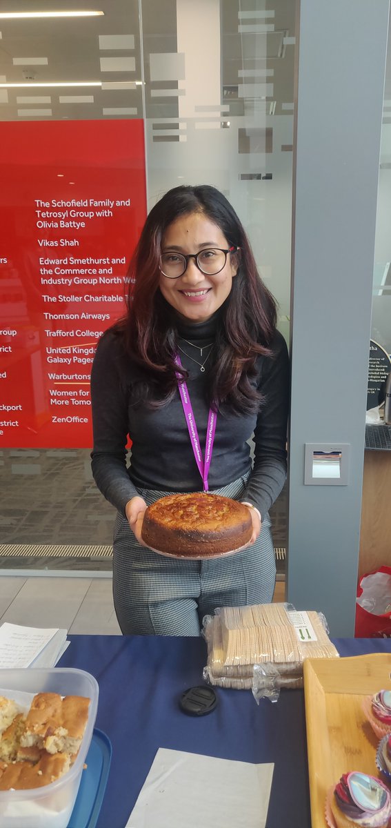 Thapashabnam1's tweet photo. It's Re-Write Cancer Fundraising Day 🎉 here at @MCRCnews. If you happen to be around, do pop in and support the cause. I baked Strawberry swirl greek yogurt cake for the event #rewritecancer #sweettooth @CastH2020 https://t.co/2JL07Pro52