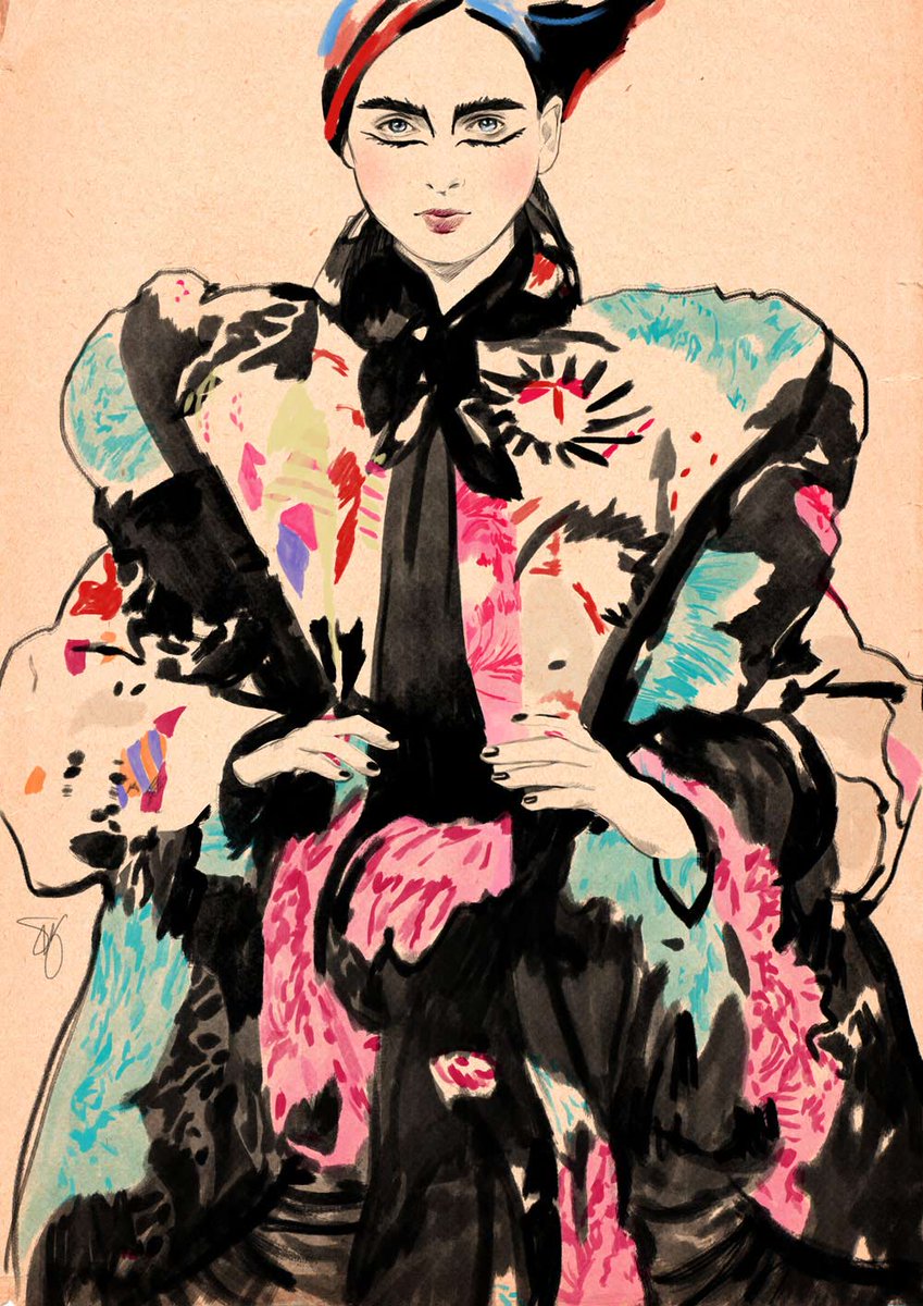 SandraSuy1's tweet photo. Good Morning 🌸🌹🌼
#yohjiyamamoto #fashionillustration #ModeMuseumHasselt #hauteaporter #filepmotwary https://t.co/pLaAlBnTN5