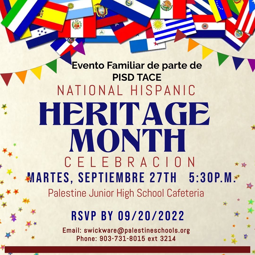 Palestine Independent School District on Twitter "Have you RSVP’d 