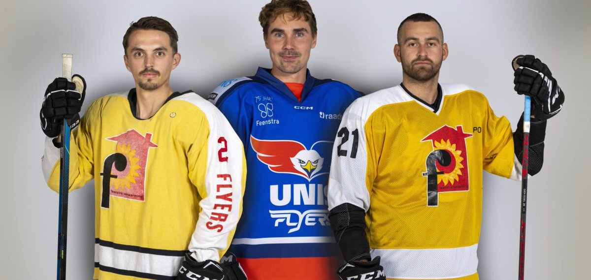 SponsorReport's tweet photo. .@Feenstra stapt opnieuw in het ijshockey en verbindt zich komend seizoen aan @UNISFlyers uit Heerenveen. Met de hernieuwde samenwerking komt de historie opnieuw tot leven. https://t.co/3oIU5gU8PM https://t.co/oXGHNFVoBQ