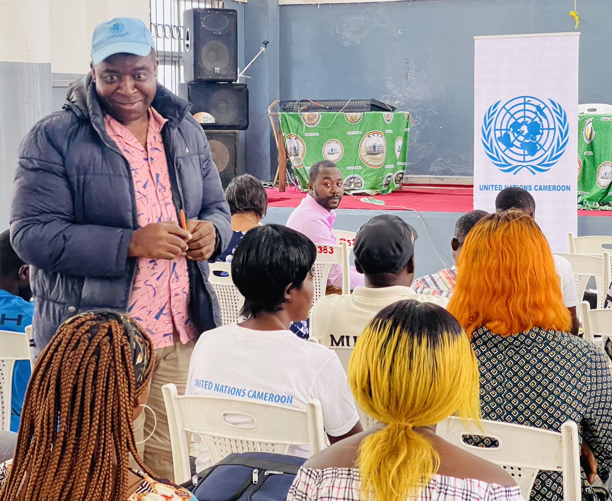 UN_Cameroon's tweet photo. #HappeningNow: capacity building for City Council Staff &amp; Civil Society Organizations in Buea, on sustainable dev’t. @UN_Cameroon in partnership with @lesjadd are equipping participants with right information on how to implement the #SDGs in their local communities.
#Acts4SDGs https://t.co/SnuFZ9ihC6