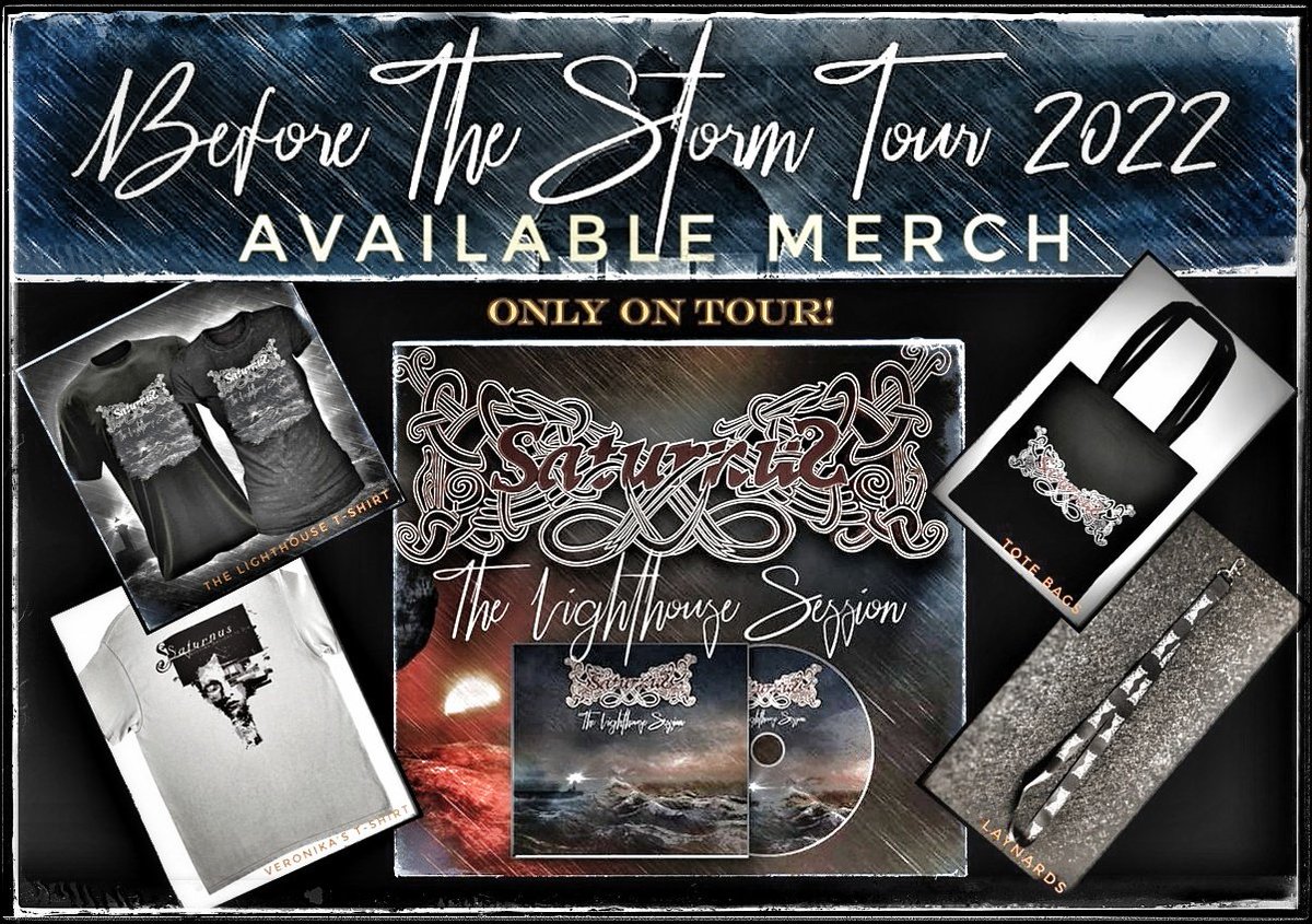Saturnusdk's tweet photo. Be ready to get your t-shirts, lanyards, tote bags and EP copies, only available during our next tour.
#music #newmusic #band #metal #musiclife #musiclovers #saturnus #doommetal #melodicmetal #doomovertheworld #nevergiveup #prophecyproductions #beforethestorm #lighthousesession https://t.co/Qm3xfE2kDI