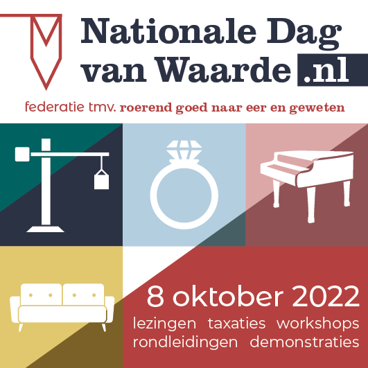 Zaterdag 8 oktober is het weer tijd voor de #NationaleDagvanWaarde! Kijk voor het volledige programma op onze website. #FederatieTMV
