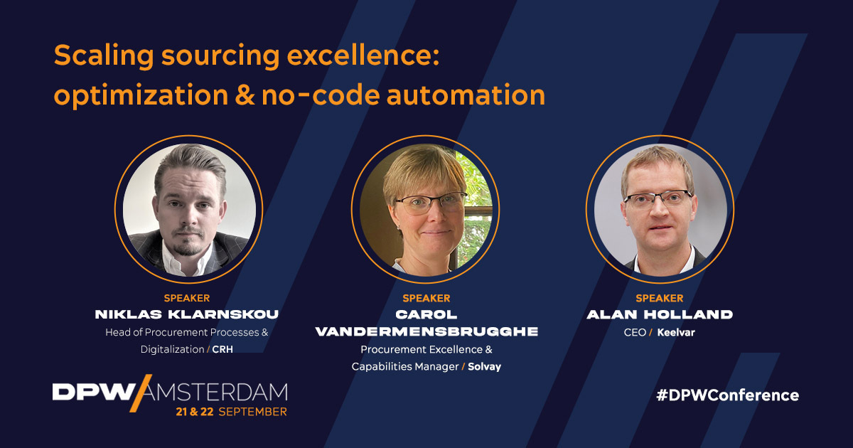 keelvar's tweet image. Make your way to the Disrupt Stage at @DPWconference for Keelvar&apos;s session starting at 1pm ⏱🎤

#keelvar #DPWConference #procurement #optimization #autonomoussourcing