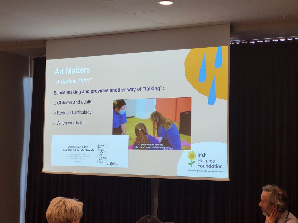 IrishHospice's tweet photo. Fantastic workshop by Elizabeth Hutcheson at #EGC2022 👏
Every death matters. We only have one chance to get it right.
#IHFSeeds #IHFCCN #GriefisacreativeProcess @CreativeIrl #CreativeIrl https://t.co/a8F9w2ZyIn