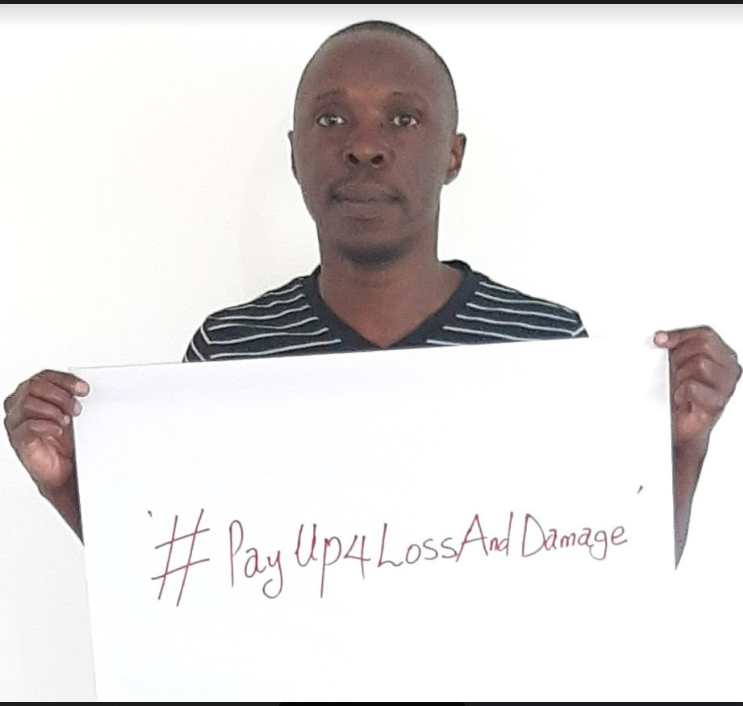 CANIntl's tweet photo. Today we demand #climatejustice for all those impacted by climate chaos
We demand:
- Loss &amp; Damage be on the #COP27 agenda
- A finance facility for #LossAndDamage 
- Polluters must pay for #LossAndDamage they cause
  
#PayUp4LossAndDamage #MakePollutersPay https://t.co/U5vULeaqxh