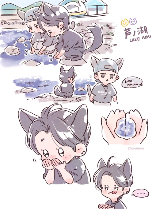 🐈『(芦ノ湖の水を)飲んだの?』
🐈‍⬛『うん』

JSTAY『 !! 』

#Straykidsfanart 