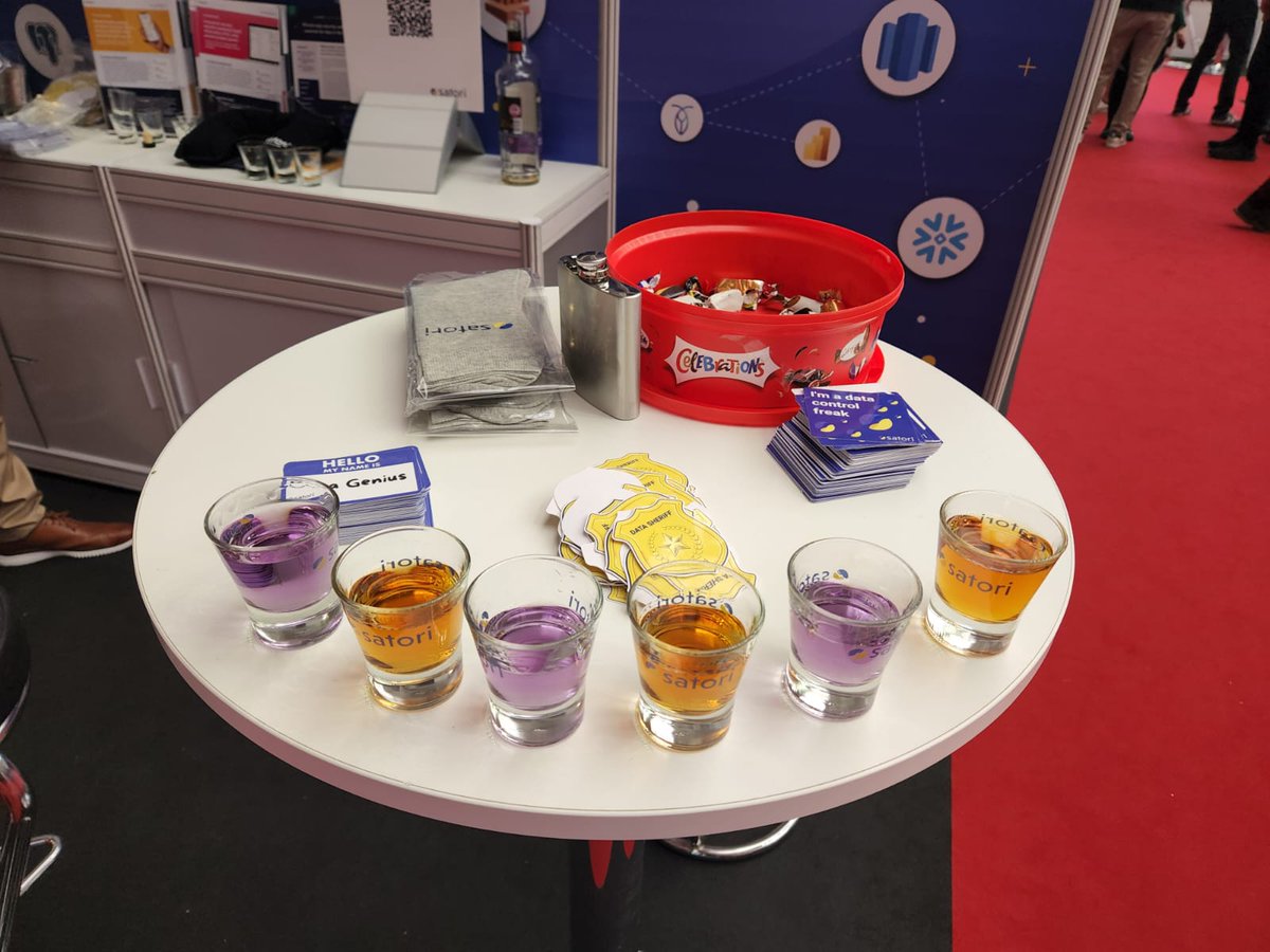 SatoriCyber's tweet photo. It's Day 2 of @BigData_LDN #bigdataldn, and we are so excited to be here! 
If you haven't already, come have a drink with us at stand 860 and talk about data

#LearnData #DataEducation #Datamanagement #Datastores #Datagovernance #DataPortal #Dataaccess #DataPortal https://t.co/FcfJ9OFMXE