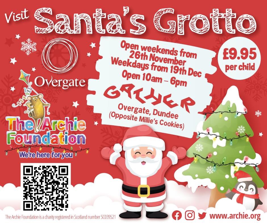 After 3 long years #Santa is returning to <a href="/Overgate/">Overgate</a>.  Book early to avoid disappointment in what promises to be an amazing experience for all the family.

<a href="/DVVAscot/">Dundee Volunteer & Voluntary Action</a> <a href="/DundeeCouncil/">Dundee City Council</a> <a href="/courier_dundee/">The Courier (Dundee)</a> 

Book here: archie.org/events/santas-…