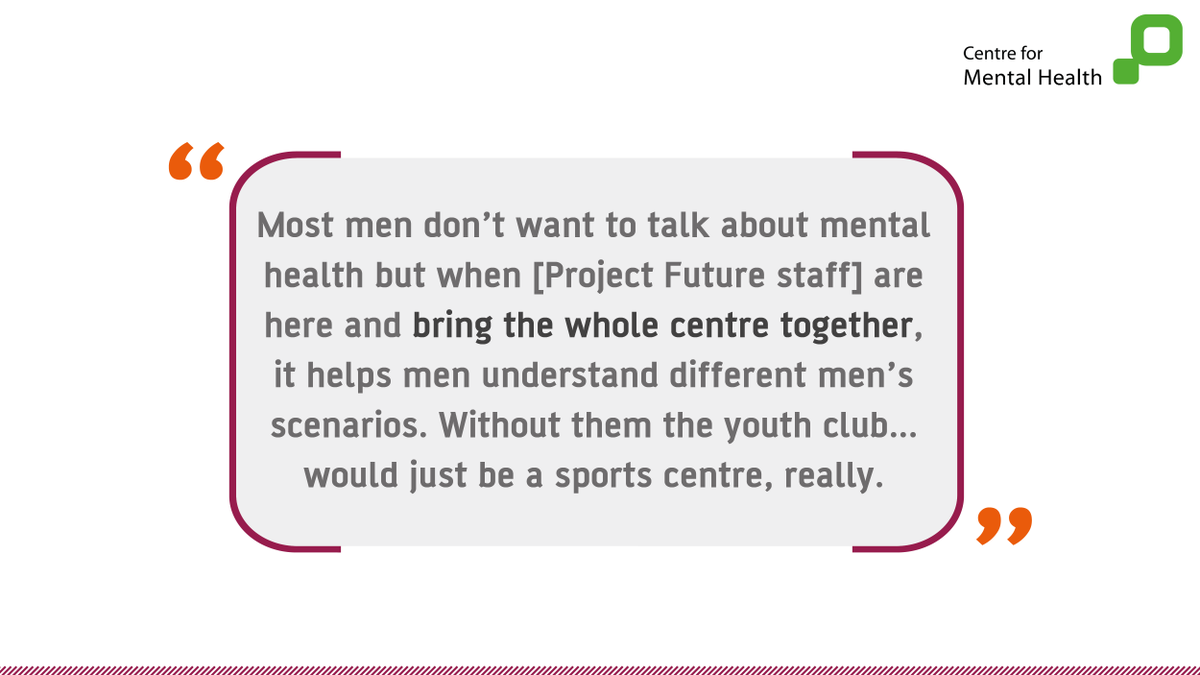 CentreforMH's tweet photo. Reaching out to youth clubs can enable mental health services to support young people they might not otherwise reach.
Check out our new research: https://t.co/WvCC6x6iEZ #AlwaysThereForUs #YouthMentalHealth https://t.co/85HA1UQNVJ