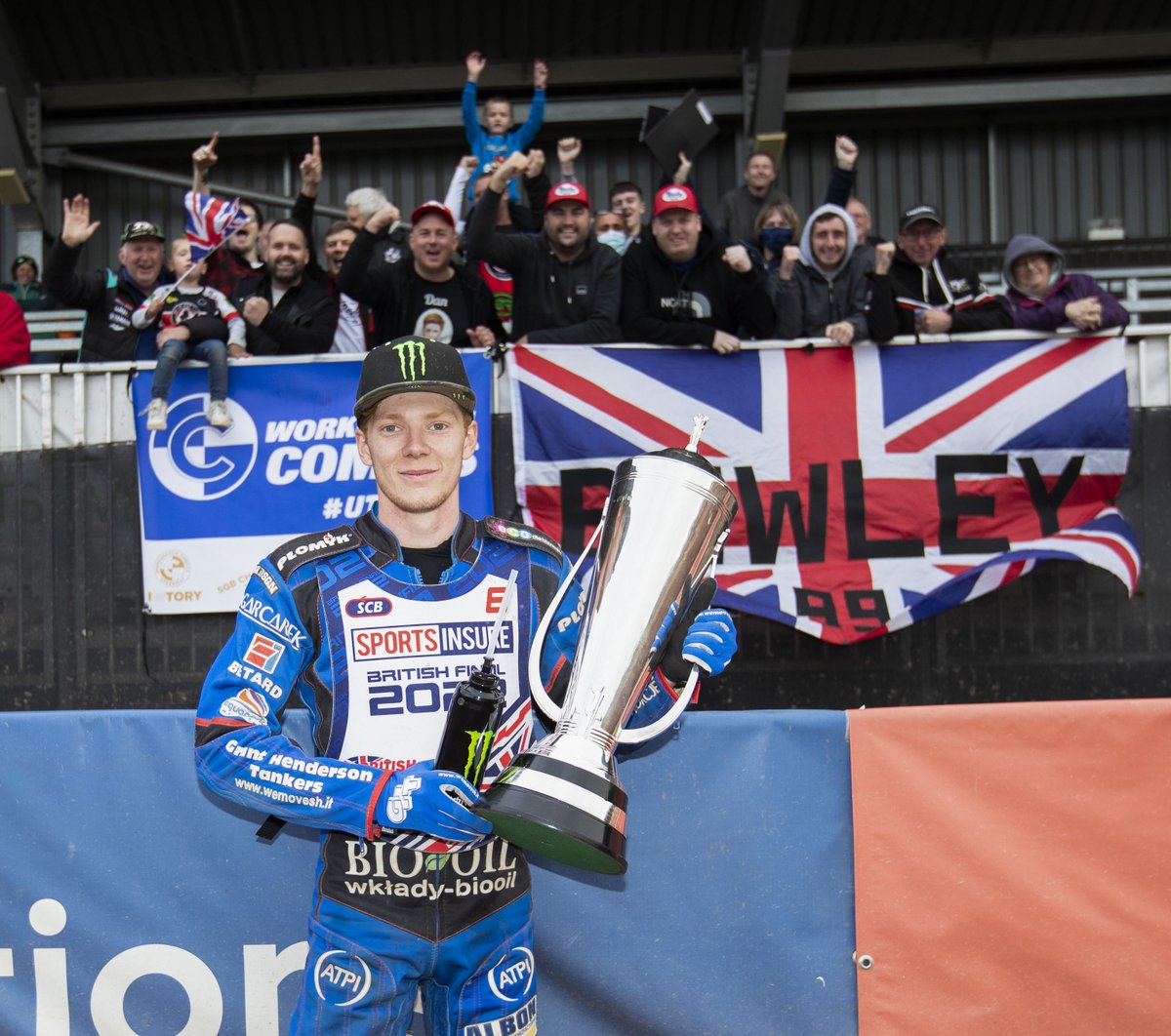 “It’s cool for me to have won the British Under-19, British Under-21 and now the senior title.' ATPI ambassador @DanBewley wins the British Championship. lnkd.in/e9ZXHFen #speedway #sponsorship #sportsevents #champion