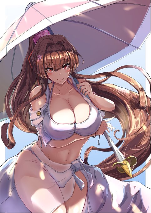 #夏が終わりそうだし今年描いた水着絵を貼ろう 