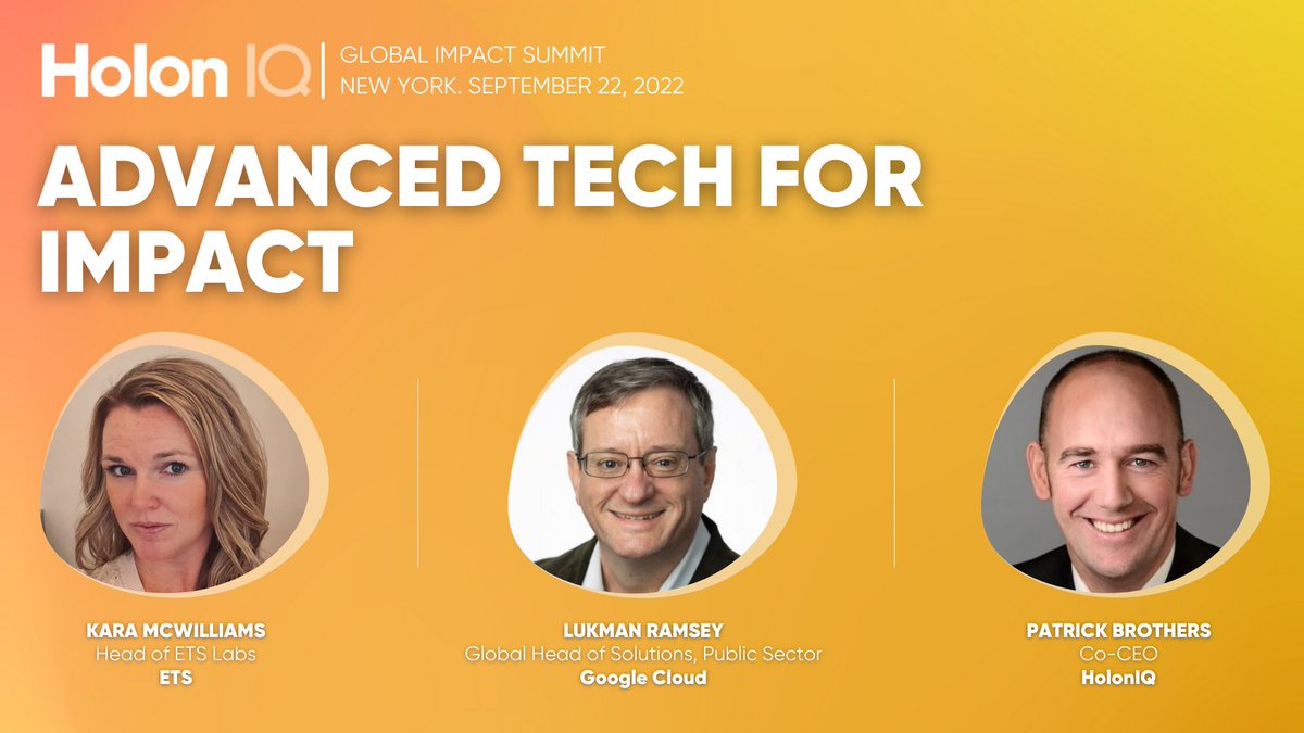 karamcwilliams's tweet photo. Are you at the @holoniq Summit today? Swing by at 4 pm to hear me chat with Lukman Ramsey and Patrick Brothers about how advanced technology will positively impact the future. #aiforgood #holoniqsummits https://t.co/jvB2AUfTpC
