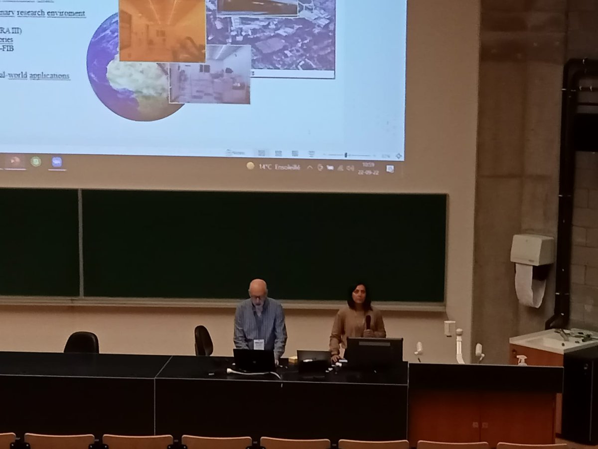 StretchBio's tweet photo. Prof. Albert Romano-Rodriguez, principal investigator of the @StretchBio project, co-chaired this morning's Oral Track 4 – Sessions G: Membranes and nanopores at the @MNE_eurosensors conference with Dr. Francesca Constantini from @CREA_Ricerca https://t.co/HpvVAyEG3A