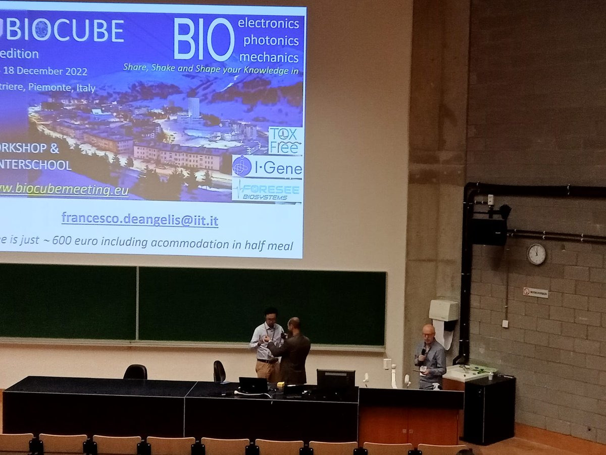 StretchBio's tweet photo. Prof. Albert Romano-Rodriguez, principal investigator of the @StretchBio project, co-chaired this morning's Oral Track 4 – Sessions G: Membranes and nanopores at the @MNE_eurosensors conference with Dr. Francesca Constantini from @CREA_Ricerca https://t.co/HpvVAyEG3A