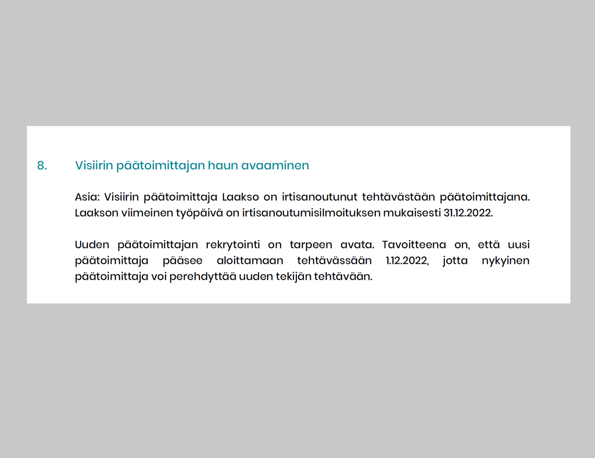 AapoLaakso's tweet photo. Lähtölaskenta on alkanut ja seuraajan haku on auki. Tehtävää kuvailisin kaikkia aisteja koettelevaksi. Tsekkaa 👉https://t.co/H1Vb8QQg4H https://t.co/19HWA0gIQH