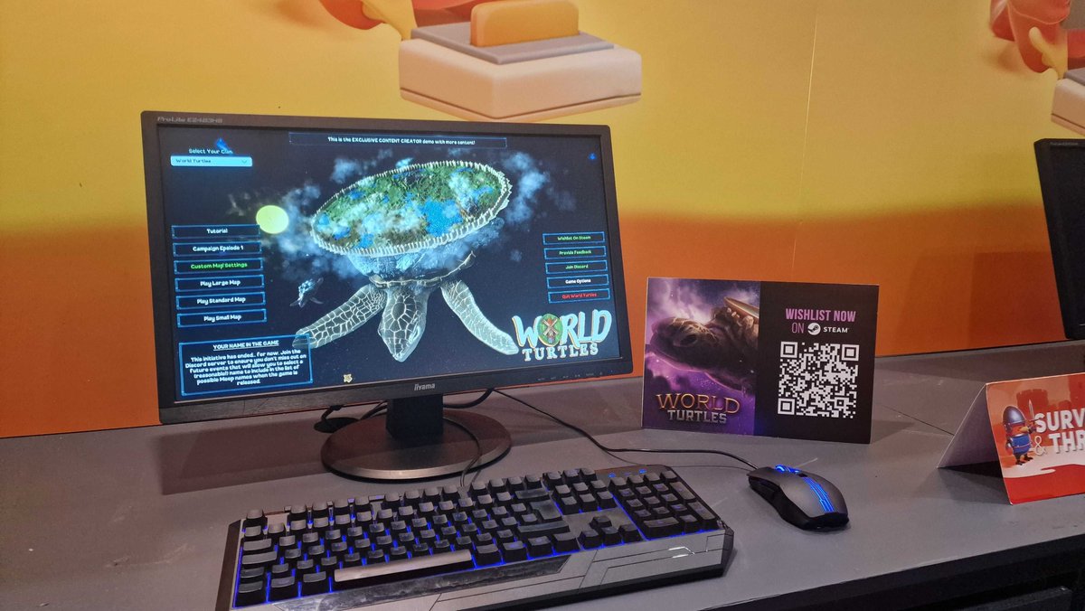 WorldTurtles1's tweet photo. Ready to build at EGX London 2022 thanks to @freedomgamesgg !
#EGX2022 #worldturtles https://t.co/FXWIc2PQvH