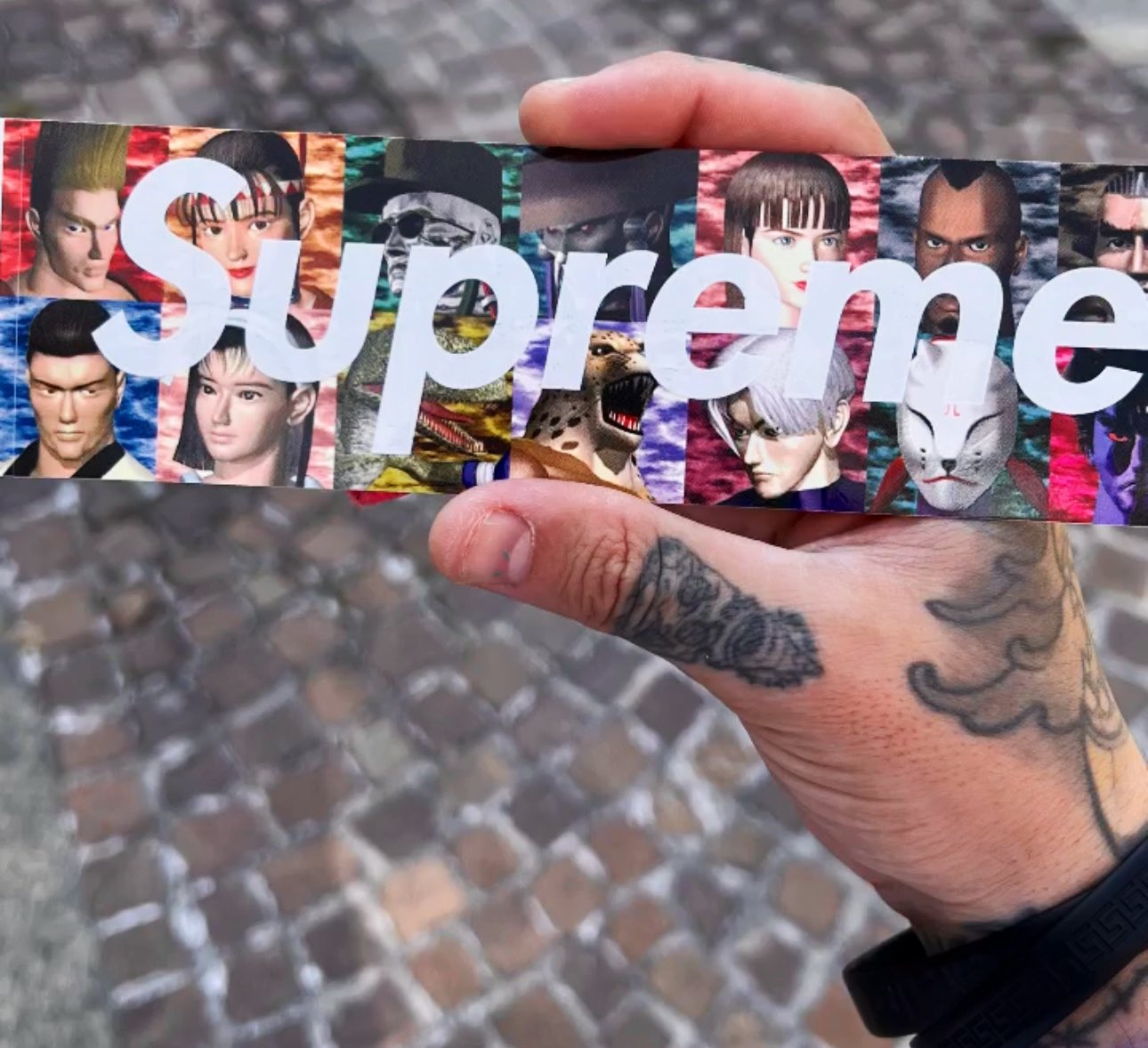 DropsByJay on X: Supreme®/Yohji Yamamoto®/TEKKEN Box Logo Sticker
