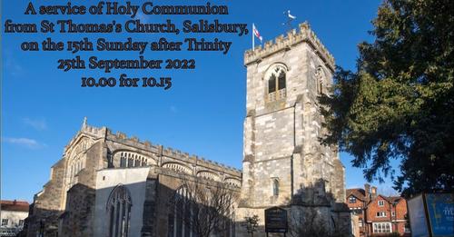SarumStThomas's tweet photo. #SundayService 25th September 10:15 Holy Communion from St Thomas's Church led by Br Tom Clammer OC. Revd Canon Kelvin Inglis will preach and there will be music from the choir; 
https://t.co/9eXhBm7qfZ https://t.co/1qyUD4xYsm