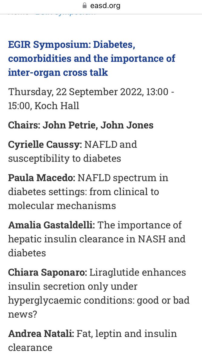 gastaldelli_amy's tweet photo. @EGIR_StudyGrp symposium #EASD2022 just started https://t.co/EiZVA6gZzv