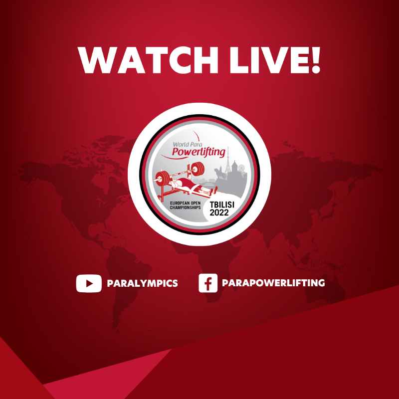 Powerlifting's tweet photo. ⌛️ It's almost time for #Tbilisi2022!

The World Para Powerlifting European Open Championships is about to start. Check out the full schedule of the six-day competition.

📺 The events will be live streamed on our channels! Stay tuned!

#2DaysToGo #ParaPowerlifting @Paralympics
