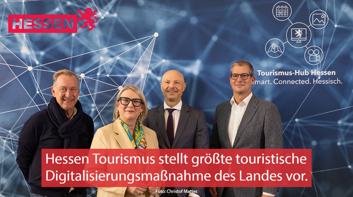 Hessen_Agentur's tweet photo. Vorhang auf für den Tourismus-Hub Hessen: Die neue #Datenbanklösung wird ab sofort das touristische Angebot in #Hessen einheitlich erfassen, vernetzen &amp; digitalisieren, um Sichtbarkeit &amp; #Reichweite nachhaltig zu steigern. 📲👍 @WirtschaftHE @gntblive
⬇️
https://t.co/OSuKt6vSJA https://t.co/Q8M3VRUXJN