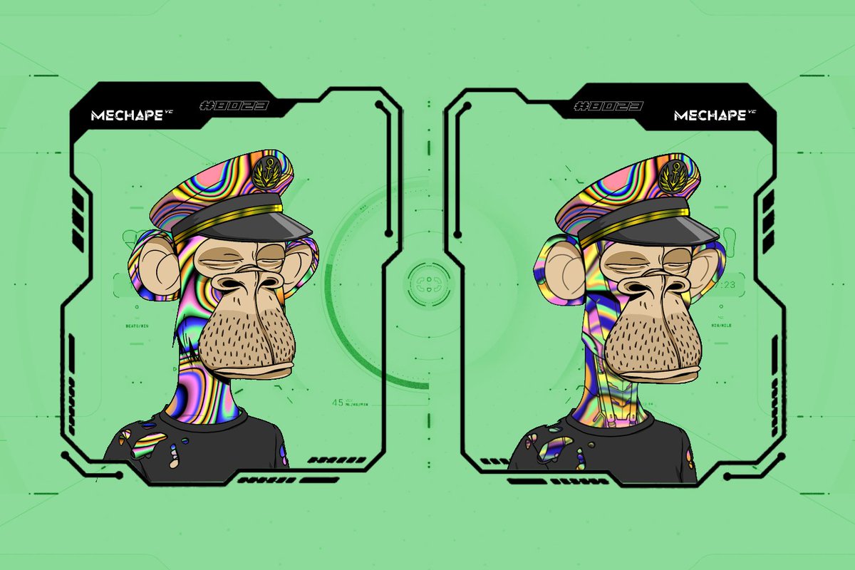 MechaApeYC's tweet photo. One of the greatest OG Apefluencer, @CapetainTrippy is now UPGRADED! βοΈ
Token Metadata of BAYC and the Mecha Apes are 1:1! Because of that, we're looking for these Apefluencers DOPPELGANGERS π€
Come forward and we'll reward you! Apefluencer Bingo π
#MechaApes #OperationK9 https://t.co/mY2Xi6sx9N