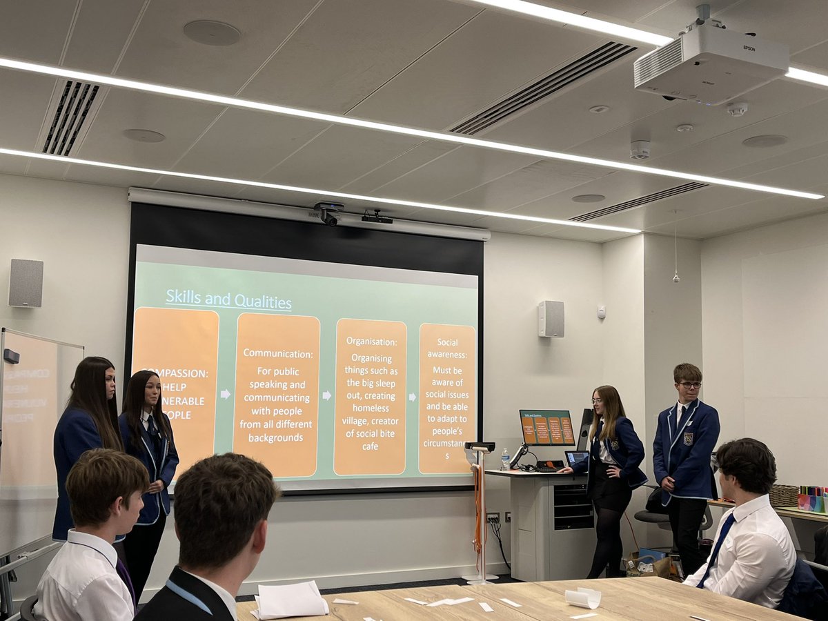 Same world changer <a href="/SocialBite_/">Social Bite</a> but different presentation bringing out other qualities by <a href="/ColtnessHS/">Coltness High School</a> Yet another fabulous presentation by young people as they explore key attributes for leadership <a href="/UofGEducation/">School of Education</a> <a href="/UofGARC/">UofGARC</a> #UofGArcadia