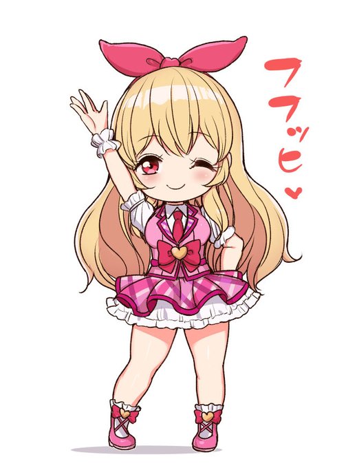 ブルアカのSDを模写してデフォルメの練習その4。
星宮いちご。斧差分も。
ガシャポンのフィギュアは割とこれに近い等身だったね。 